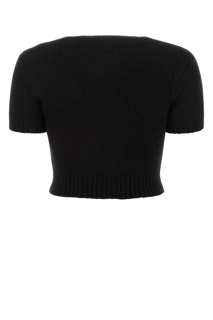 Alexander Wang Black Stretch Cupro Blend Top Alexander Wang Black Stretch Cupro Blend Top