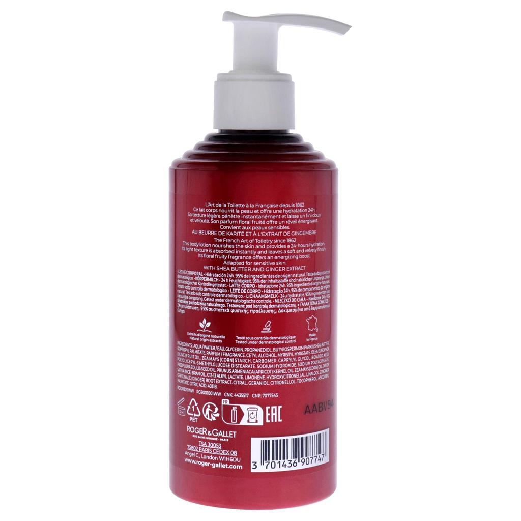 ROGER & GALLET Wellbeing Body Lotion - Red Ginger by  for Unisex - 8.4 oz Body Lotion