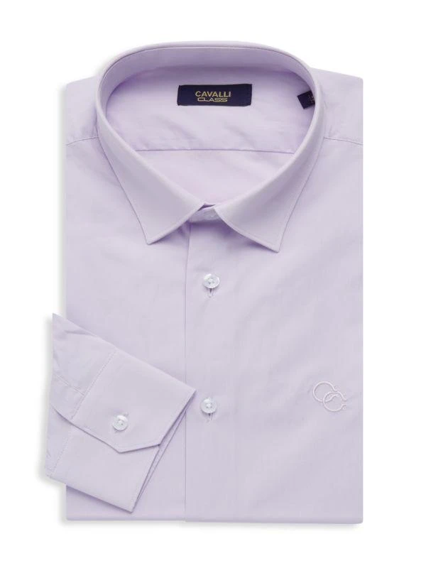 cavalli CLASS Slim Fit Logo Dress Shirt 1
