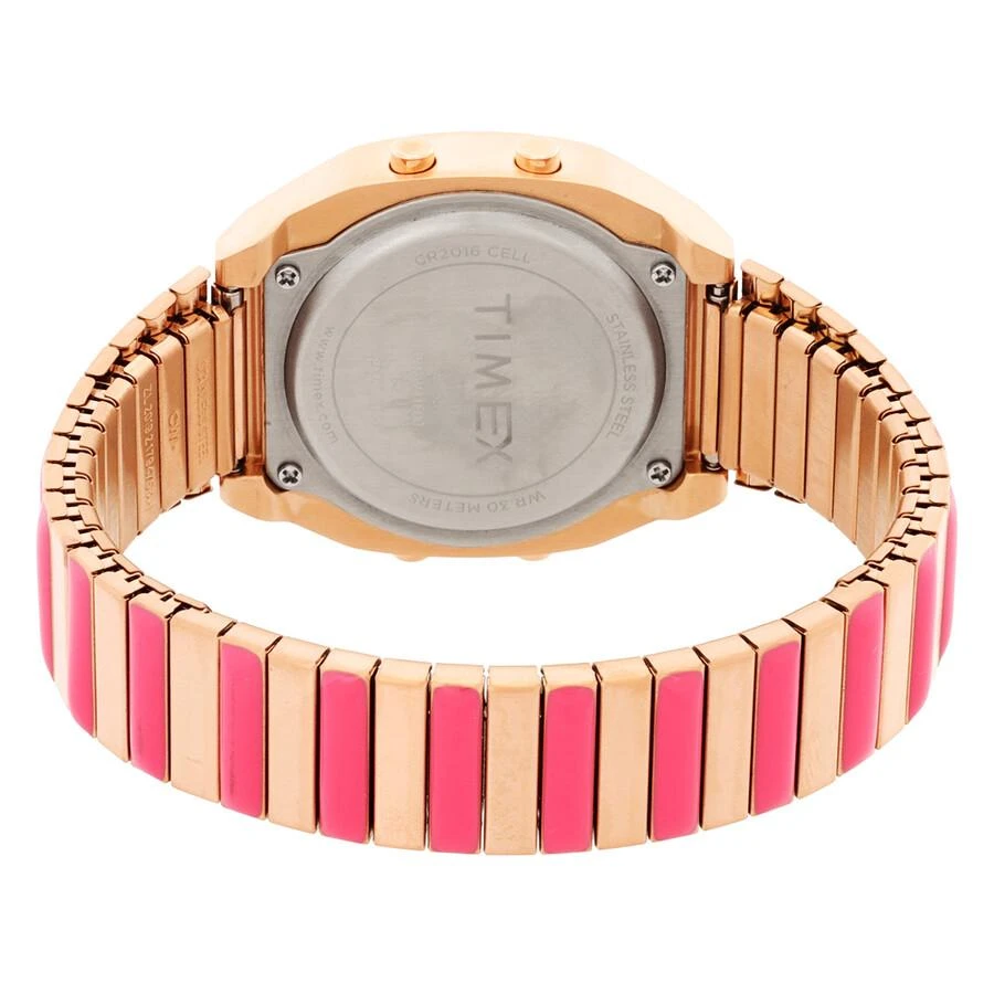 Timex 80 Quartz Digital Pink Dial Expansion Band Ladies Watch TW2W41600 3