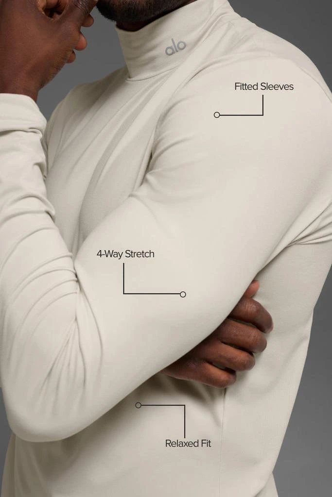 Alo Conquer Reform Mock Neck Long Sleeve - Navy 2