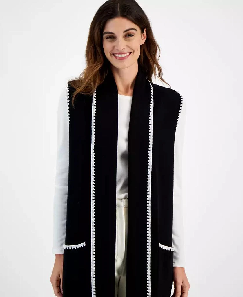 Tahari Women's Open-Front Sleeveless Cardigan 4
