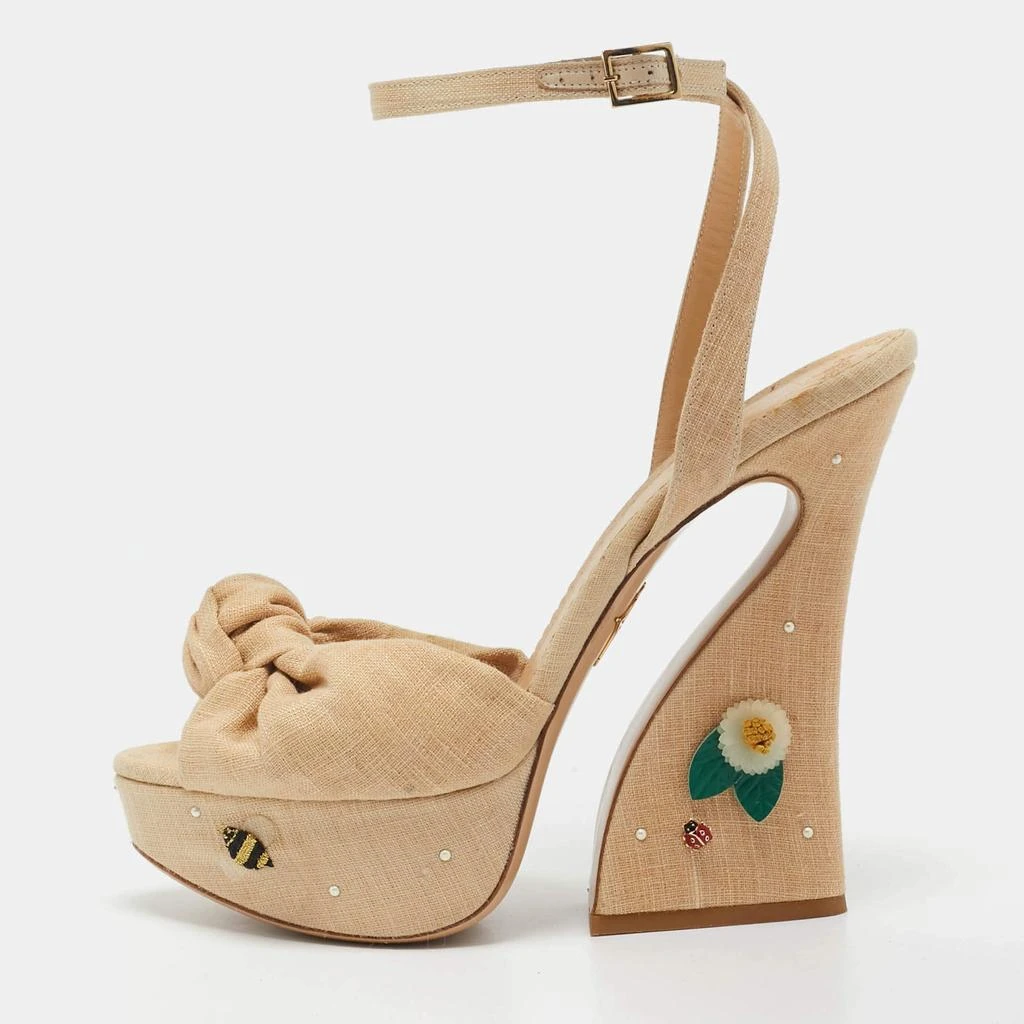 Charlotte Olympia pre-owned 135mm Platform Sandals | Pink  Charlotte Olympia platform sandals main image 1