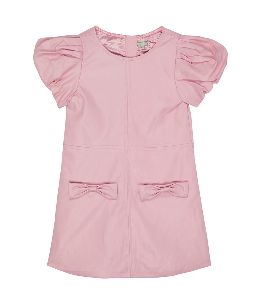 Habitual A-Line Puff Sleeve Dress (Toddler/Little Kids)
