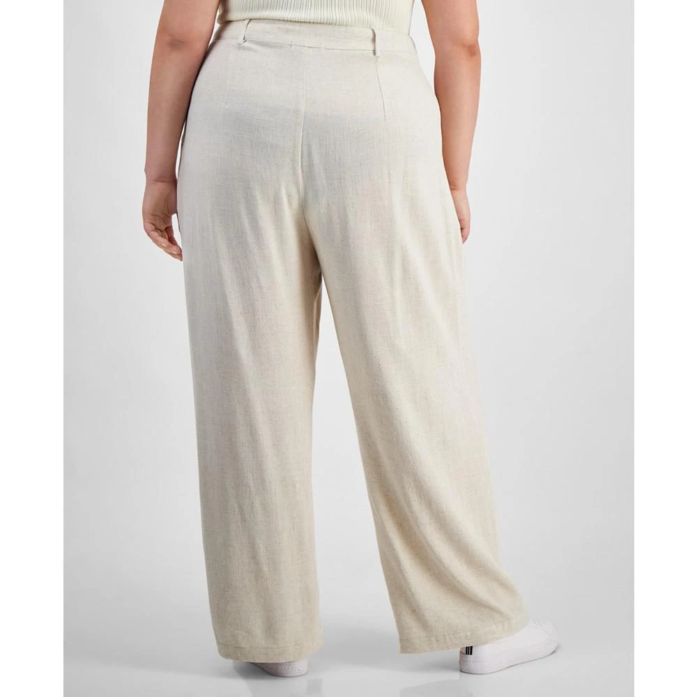 And Now This Trendy Plus Size Pleat-Front Wide-Leg Pants 2