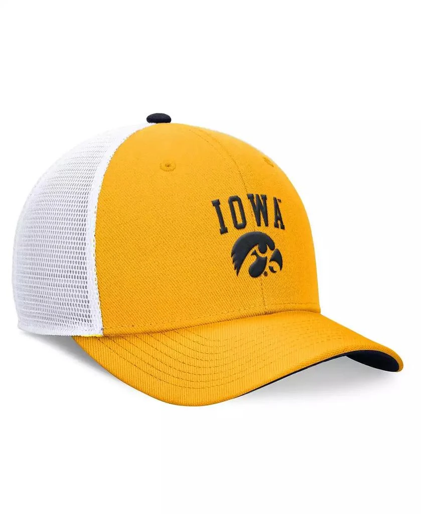 Nike Men's Gold Iowa Hawkeyes Letter Logo Trucker Adjustable Hat 3