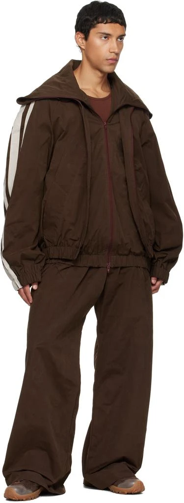 EGONLAB Brown Track Trousers 4