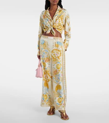 Versace Alia 55 metallic thong sandals 3