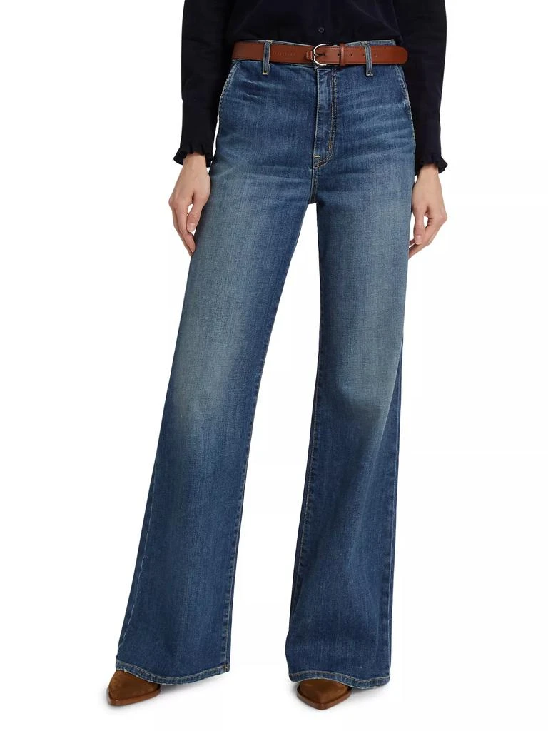 Nili Lotan Anna High-Rise Stretch Wide-Leg Jeans 3