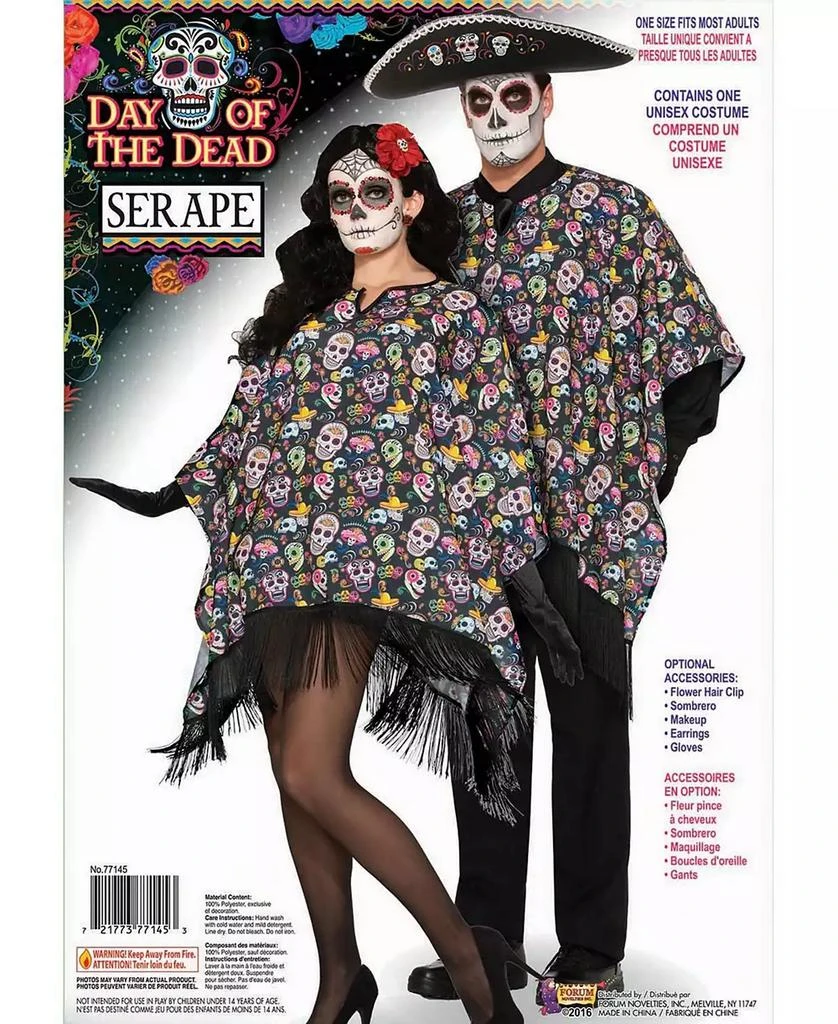 BuySeasons Day of The Dead Serape Adult Costume 1