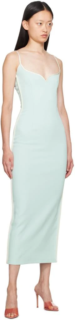 Paris Georgia SSENSE Exclusive Blue & White Heart Maxi Dress 4