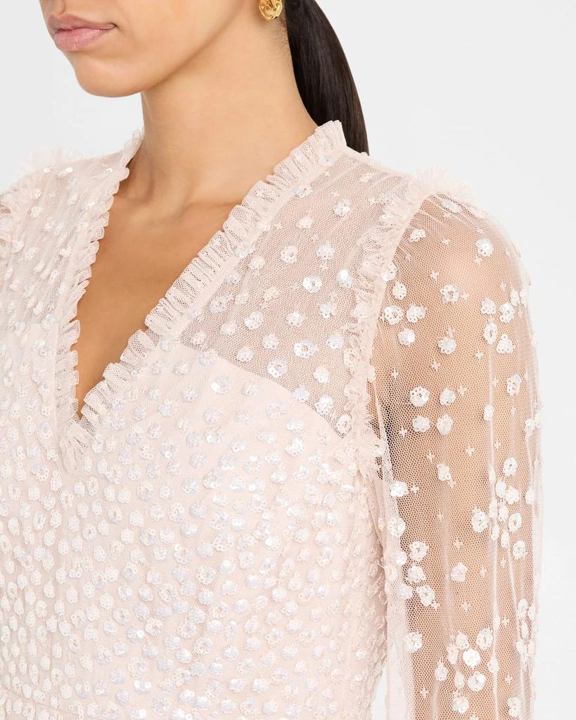Needle & Thread Leila Sequin Dot Tulle Ankle Gown 5