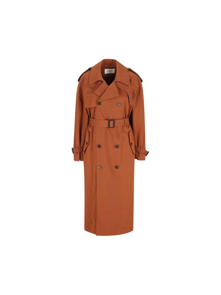 Yves Saint Laurent Saint Laurent Double-Breasted Trench Coat