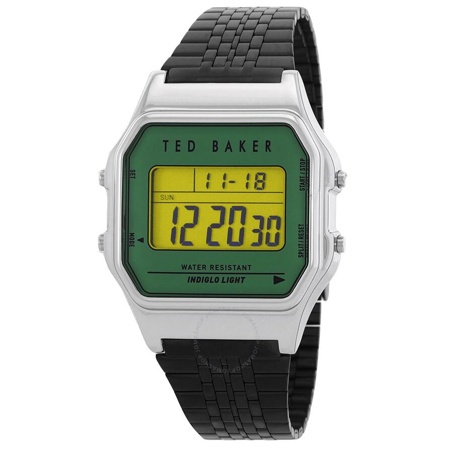 Ted Baker London Urban Alarm Quartz Digital Green Dial Unisex Watch BKP80S202