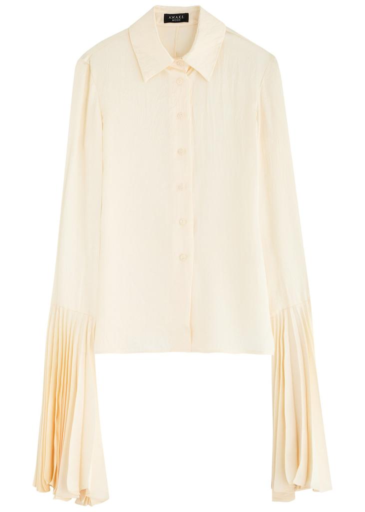 A.W.A.K.E MODE Crinkle-effect satin shirt