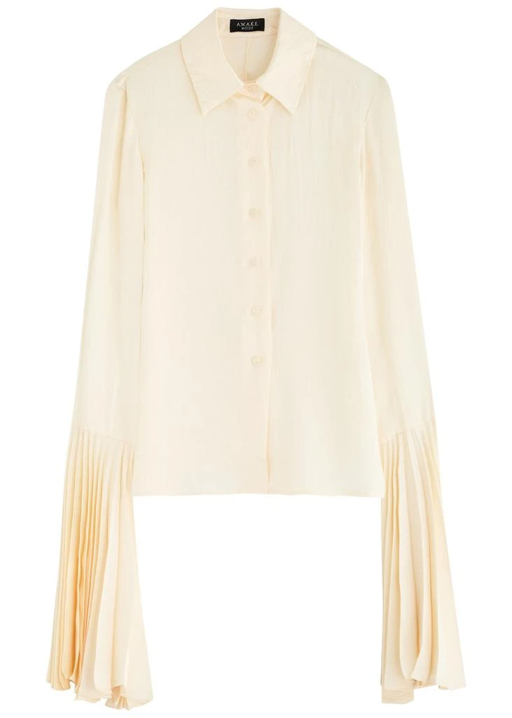 A.W.A.K.E MODE Crinkle-effect satin shirt 1