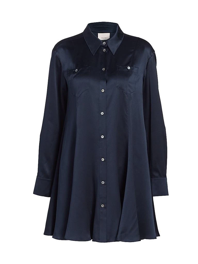 Cinq à Sept Belden Satin Shirtdress