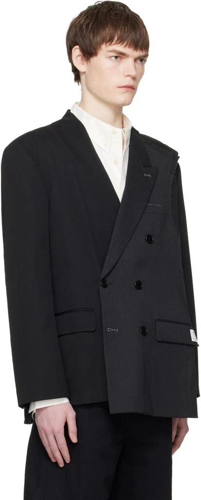 RECODE Black Jacket Patch Blazer 2