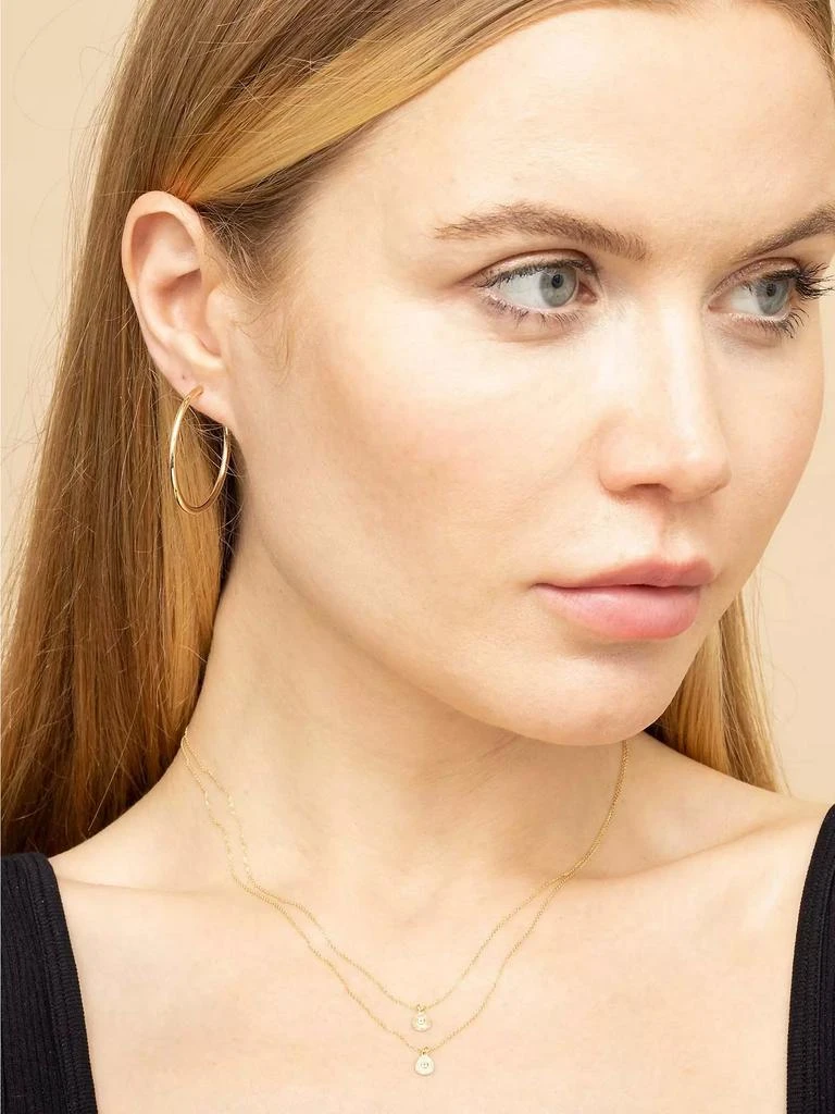 Oradina 14K Yellow Gold Sicily Hoops 3