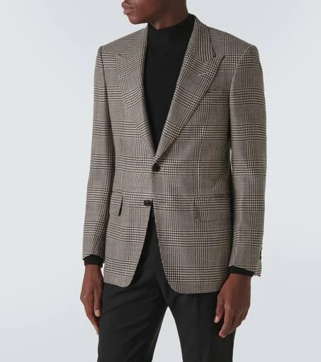 Tom Ford Shelton houndstooth wool-blend blazer 3