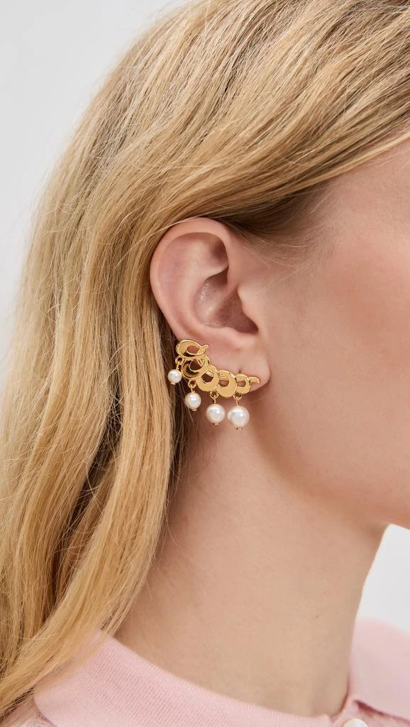 LELET NY Arlo Pearl Dangle Climber Earrings 2