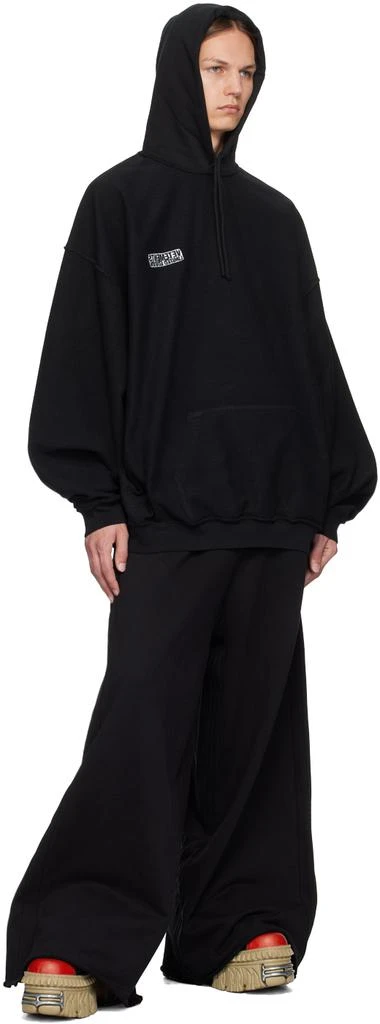 Vetements Black Embroidered-Logo Sweatpants 4