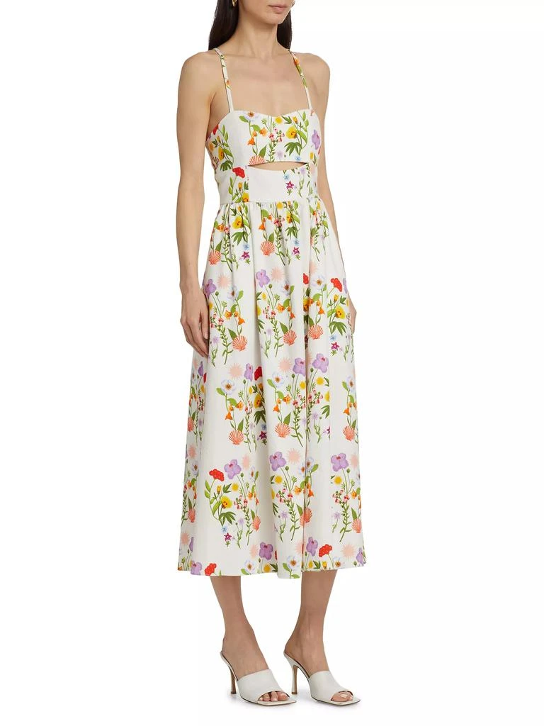 Borgo de Nor Jordan Floral Cut-Out Midi-Dress 4