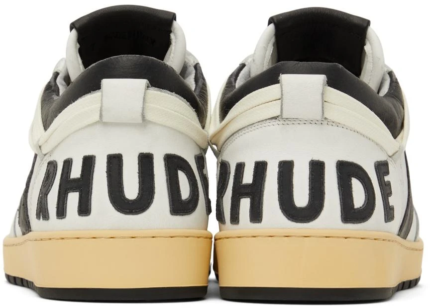 Rhude SSENSE Exclusive White & Black Rhecess Low Sneakers 2