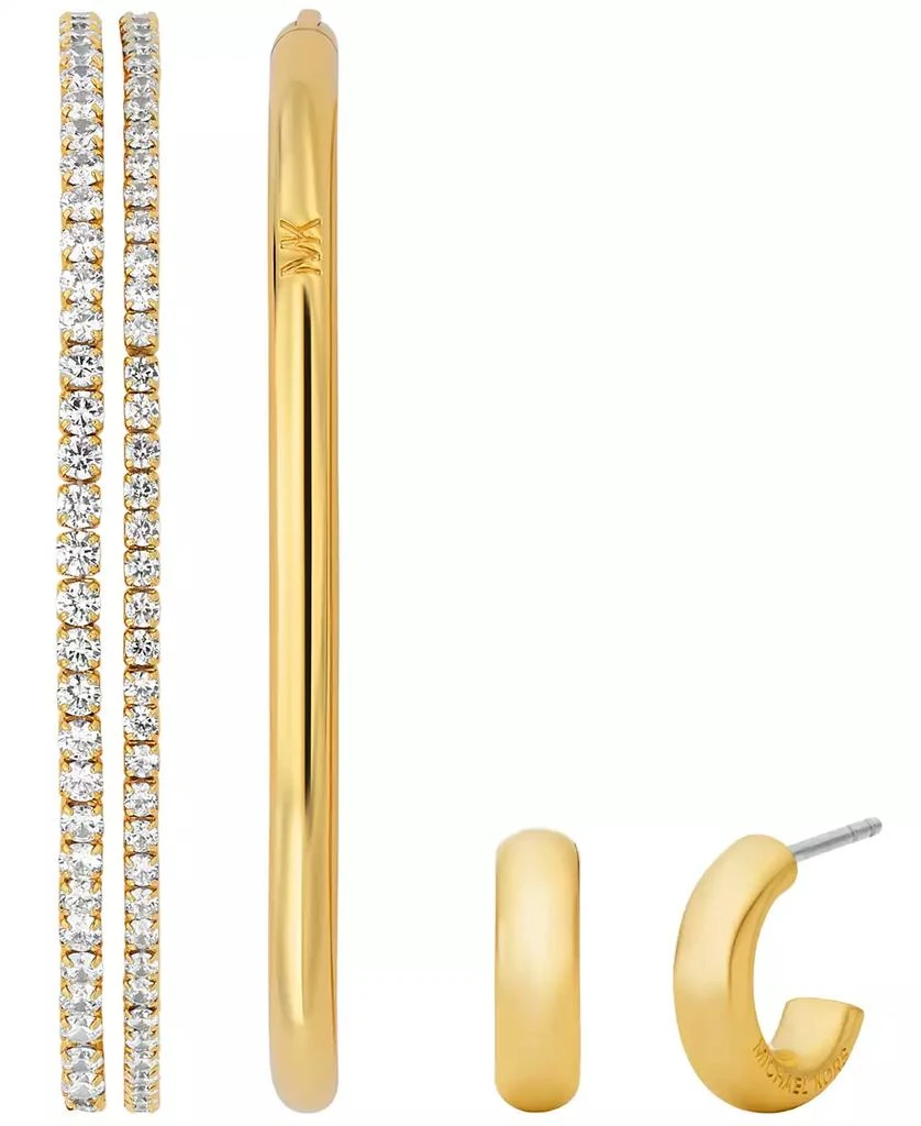 Michael Kors 14K Gold-Plated Brass Bracelet and Earrings Set 1