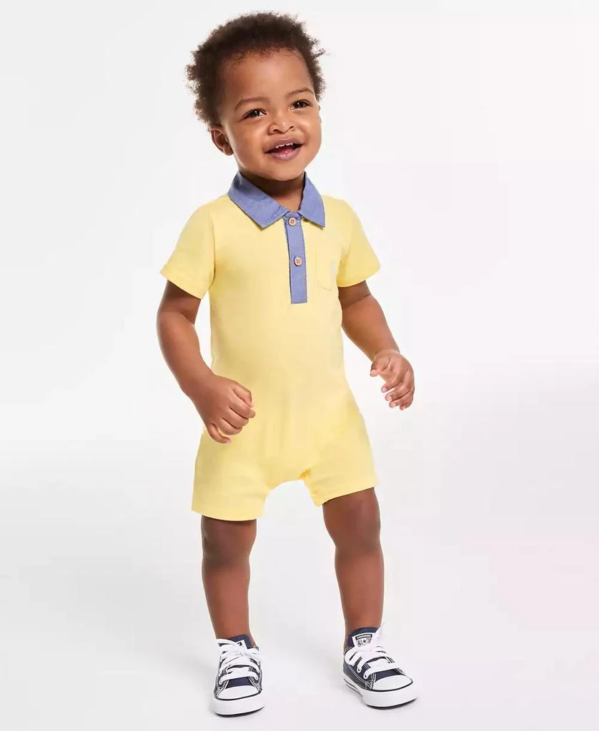 First Impressions Baby Boys Embroidered Boat Sunsuit, Exclusively at Macy's 1