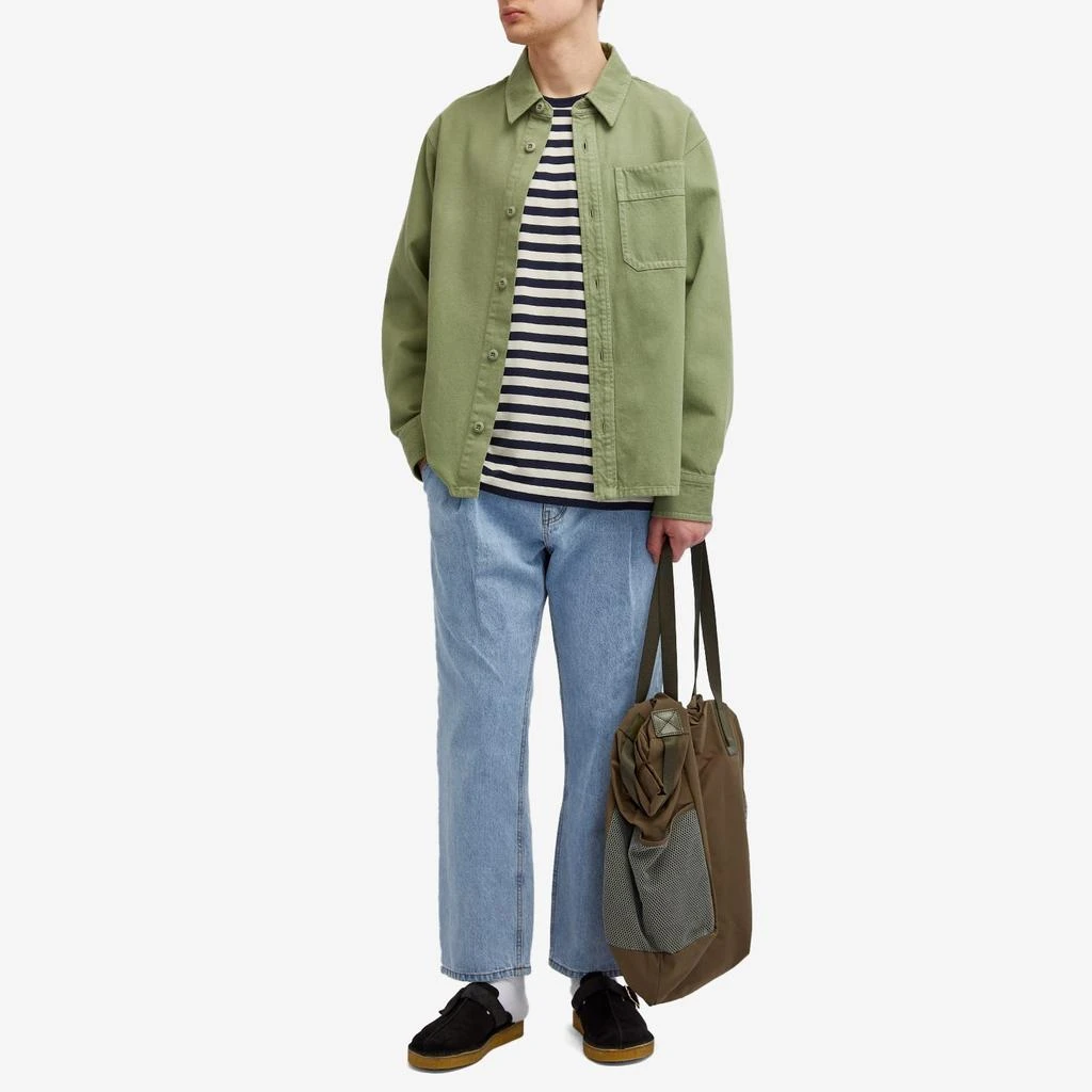 Sunspel Sunspel x Nigel Cabourn Long Sleeve Stripe Pocket T-Shirt 4