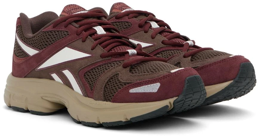 Reebok Brown & Burgundy Premier Road Plus VI Sneakers 4