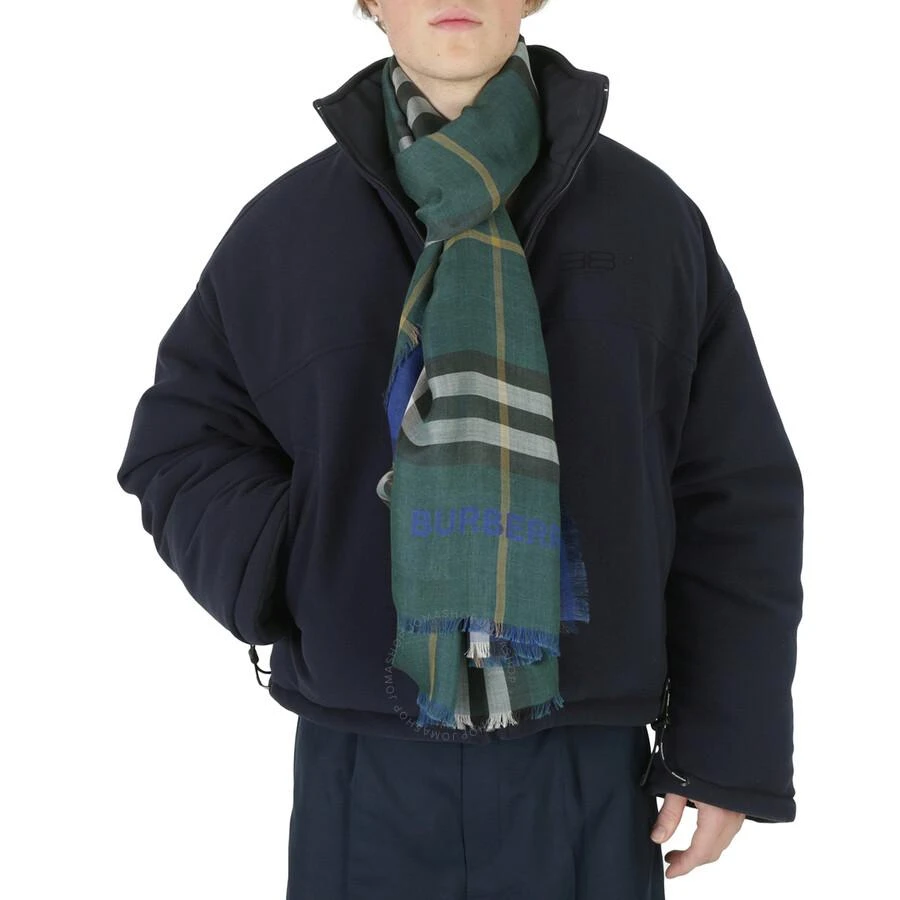 Burberry Reversible Check Wool Silk Scarf 2
