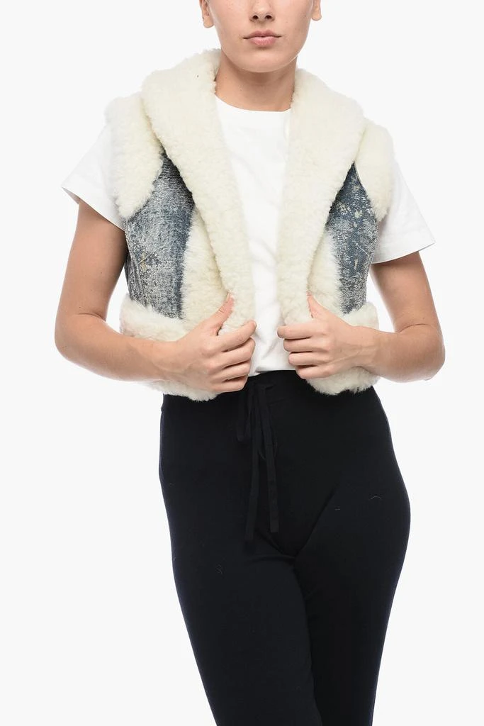 Dolce & Gabbana Dolce & Gabbana Shearling Cropped Fit Vest 1