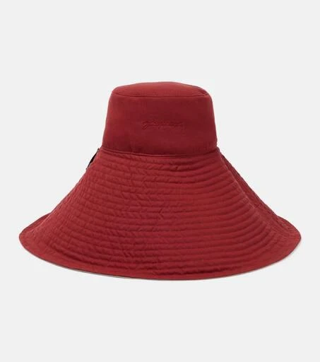 Jacquemus Le Chapeau Lagrima oversized sun hat 6