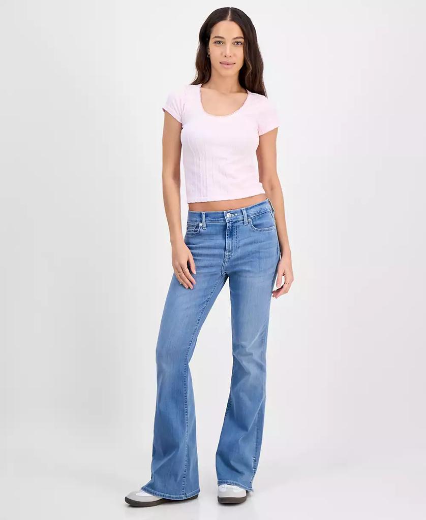 7 For All Mankind Women's Ali High-Rise Flared-Leg Jeans