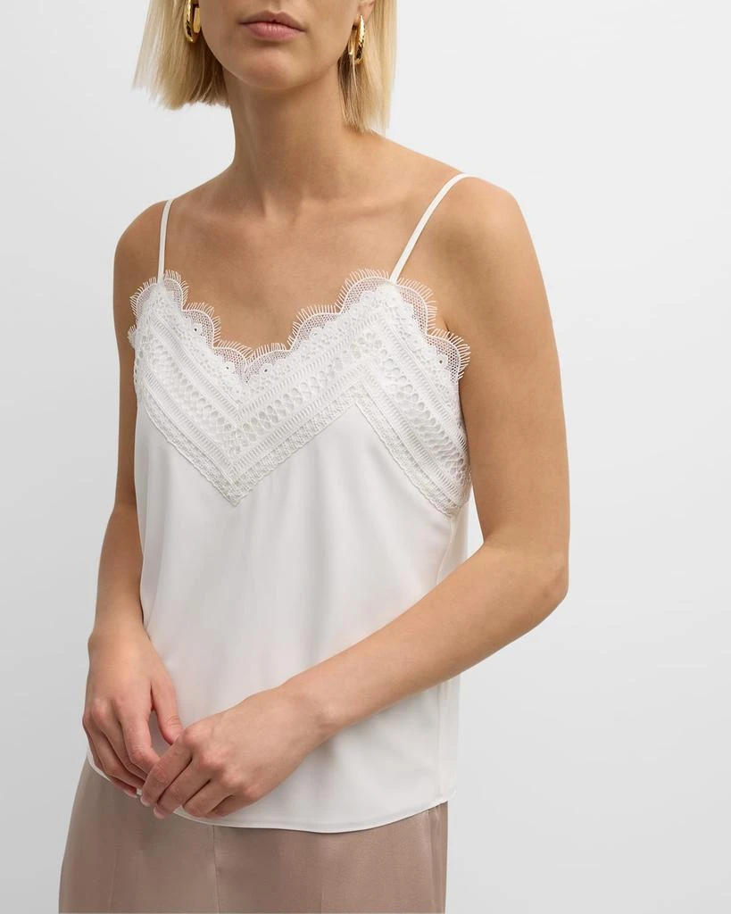 Elie Tahari The Mazzy Lace-Trim Tank Top 7