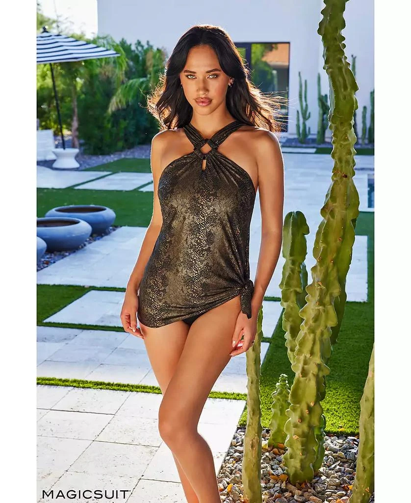 Magicsuit Women's Xantu Beverly High-Neck Swim Dress 4