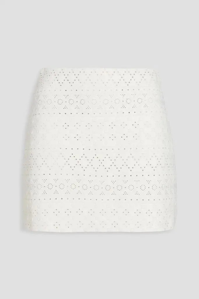 Alice + Olivia Riley embroidered mini skirt