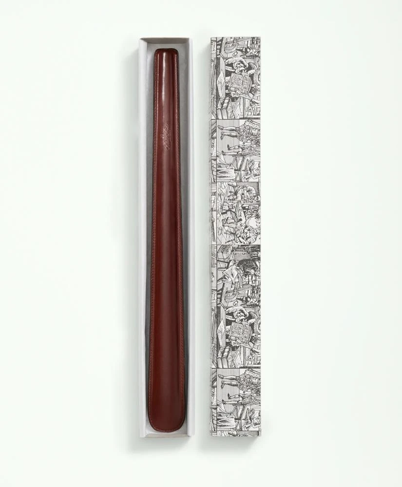 Brooks Brothers Long Leather Shoe Horn 1