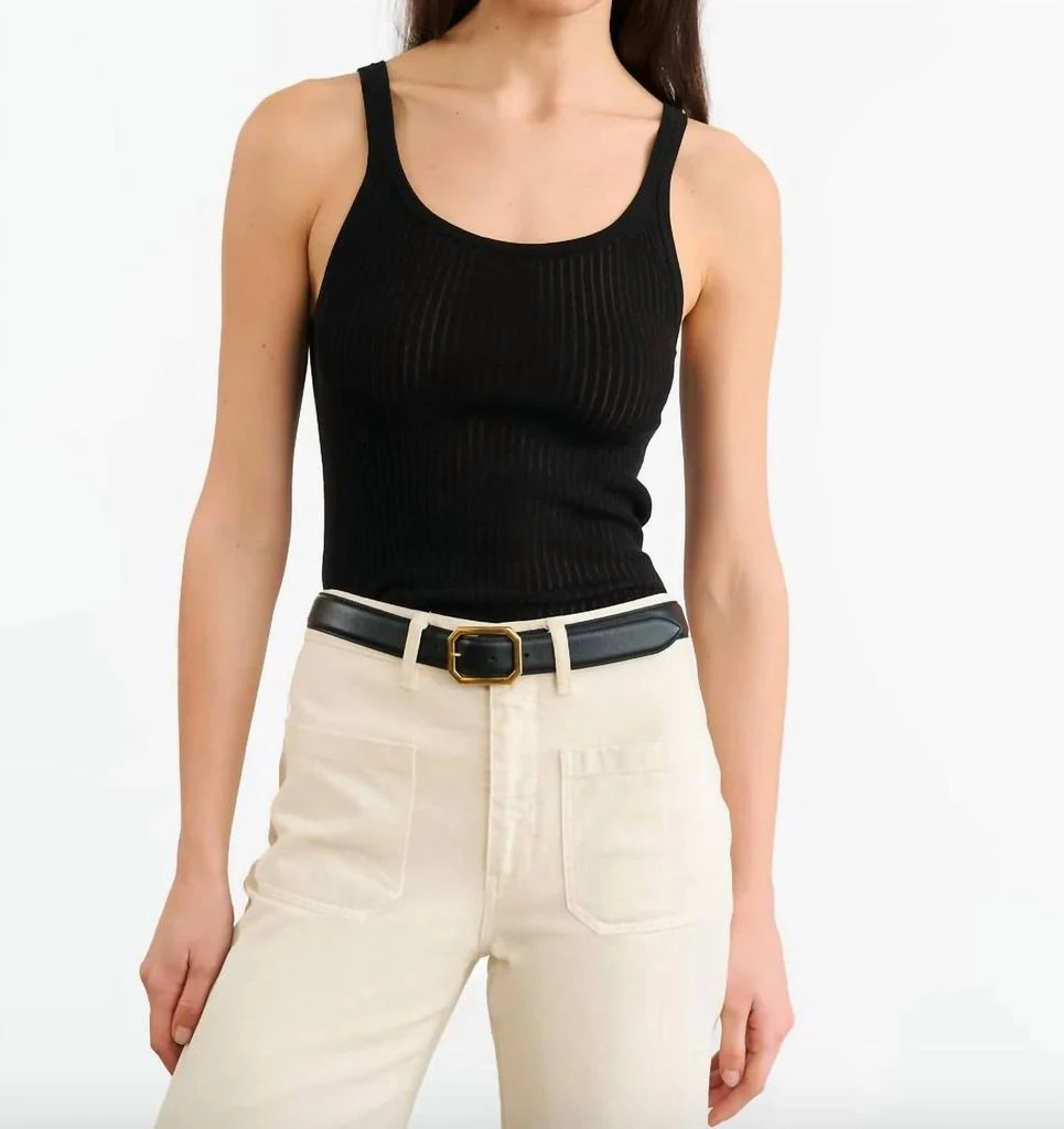 Nili Lotan Wrenley Sweater Tank In Black 1