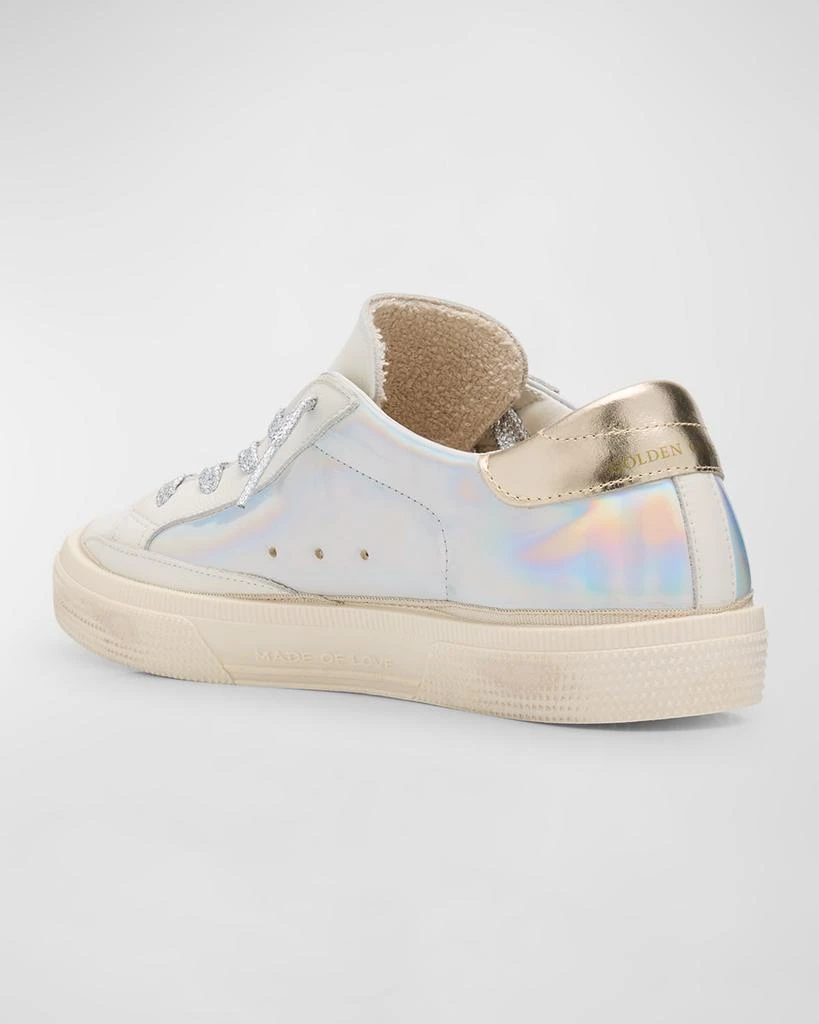 Golden Goose Girl's May Holographic Low Top Sneakers, Toddlers/Kids 3