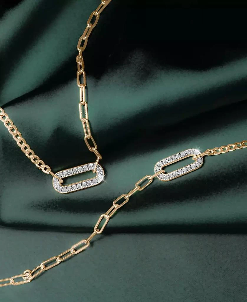 Audrey by Aurate Diamond Link Two-Chain Bracelet (3/4 ct. t.w.) in Gold Vermeil, Created for Macy's 4