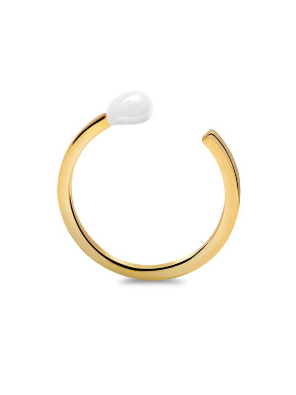Gabi Rielle Love & Protection Matchstick 14K Gold Vermeil Ring/Size 5.5