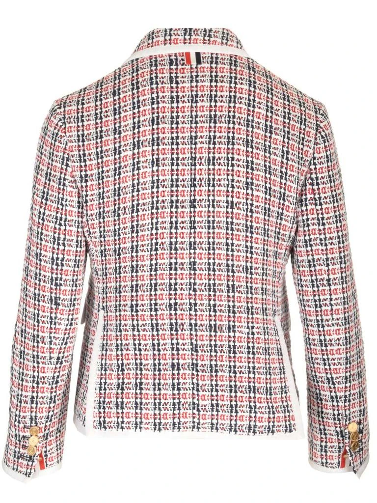 Thom Browne Thom Browne Check-Pattern Buttoned Tweed Jacket 2