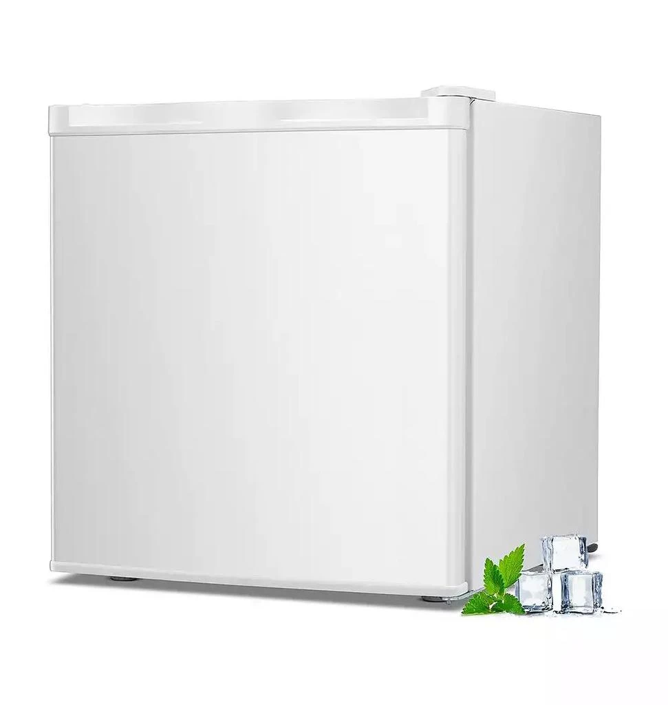 Kismile Mini Freezer,1.1 Cu.ft Upright Freezer with Reversible Single Door,Removable Shelves,Small Freezer with Adjustable Thermostat for Home/Kitchen/Office