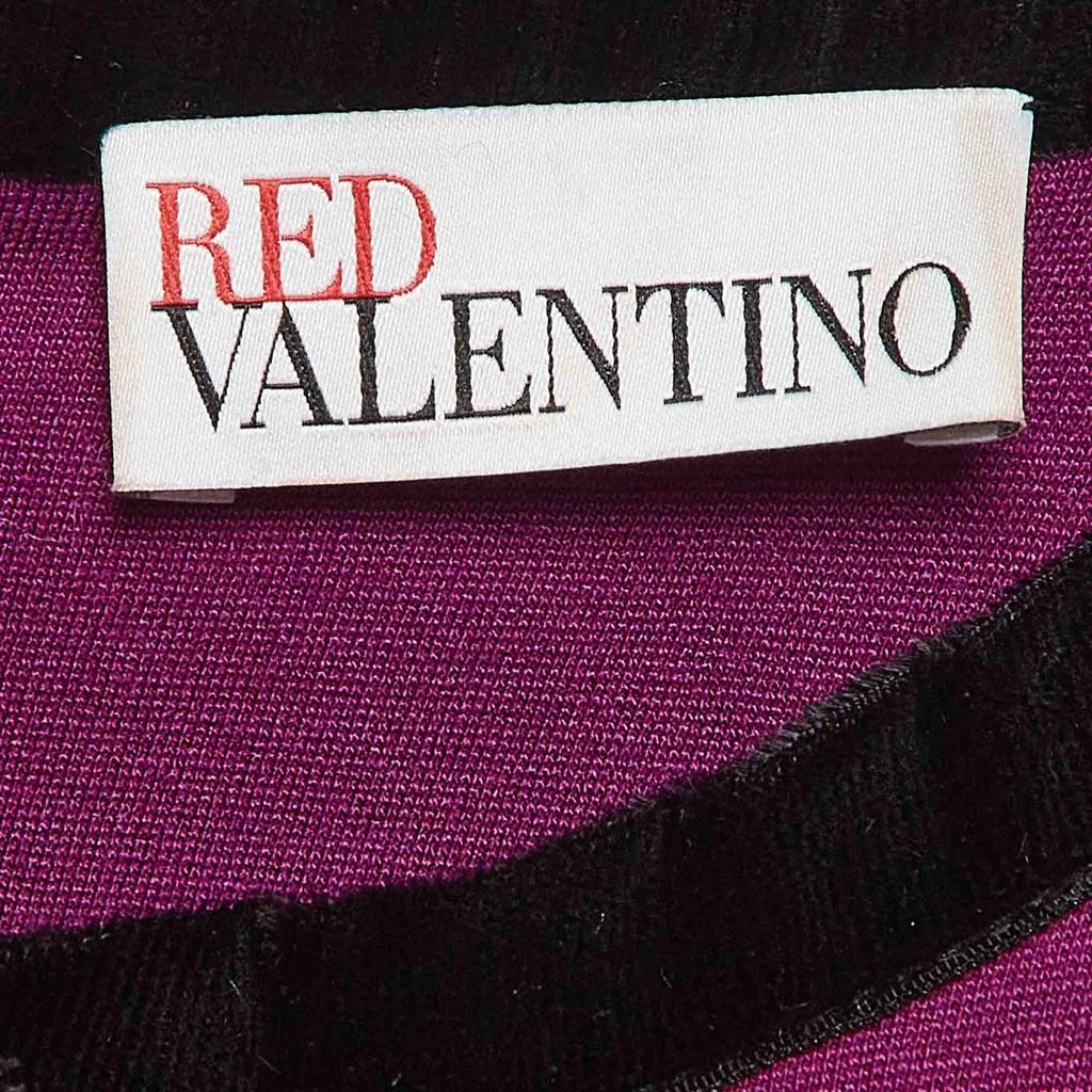RED Valentino RED Valentino Pink Knit Bow Neck Detail Mini Dress M 4