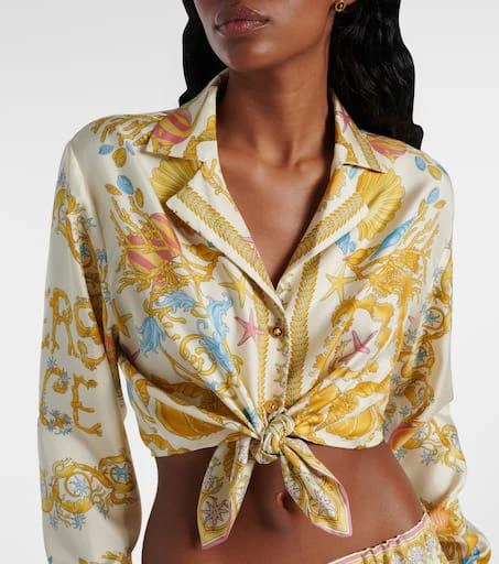 Versace Underwater Barocco crop top 4