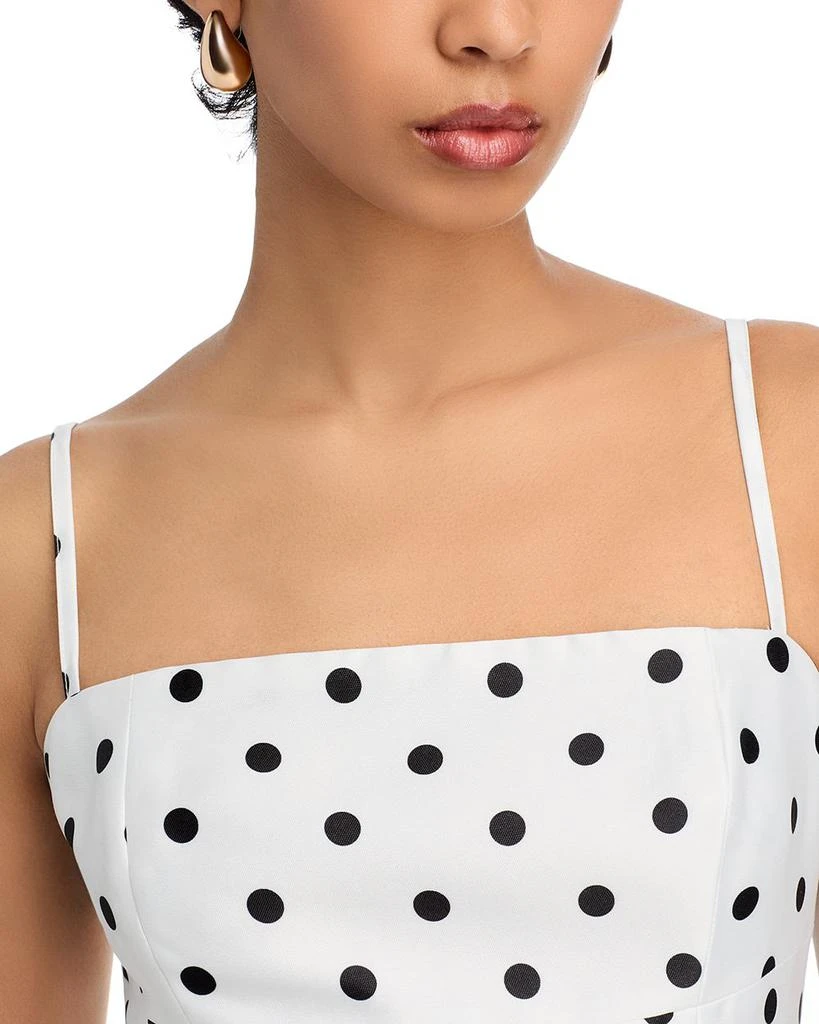 French Connection Strappy Polka Dot Midi Dress 3
