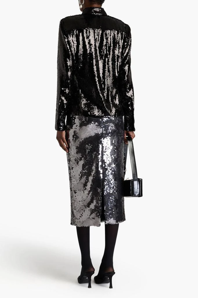 Theory Sequined satin blouse 3